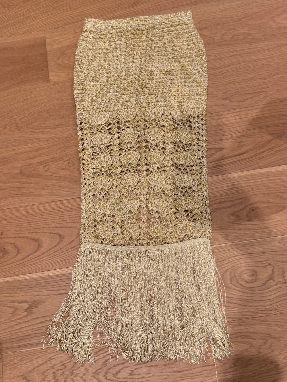 Retrofete Nadia Crochet Fringe Skirt - Picture 2 of 5